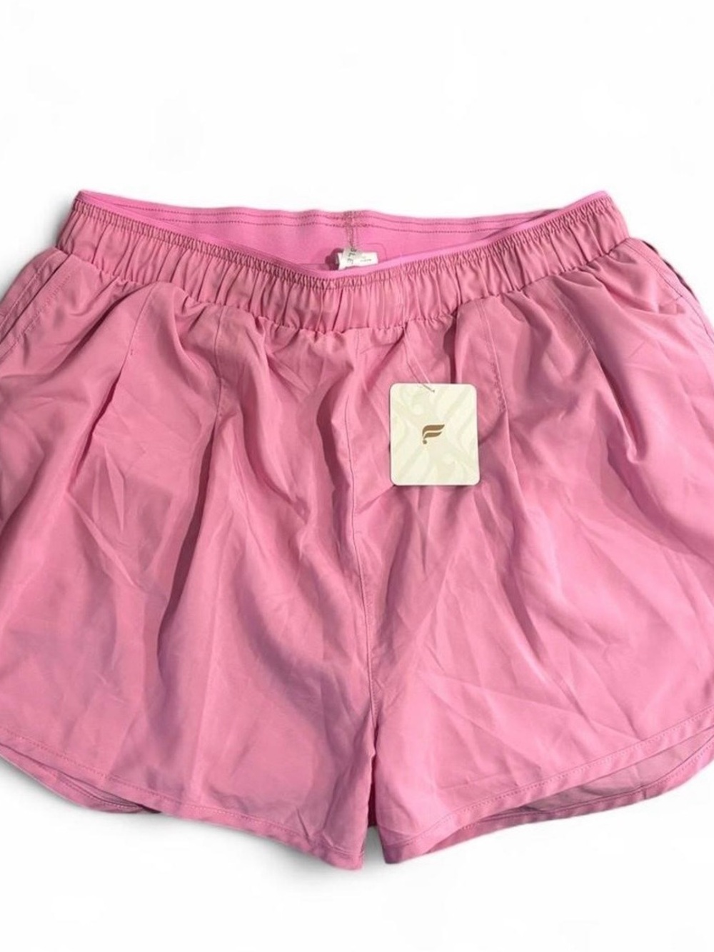 Fabletics Heritage Dolphin Athletic Shorts in Pink Sunset NWT